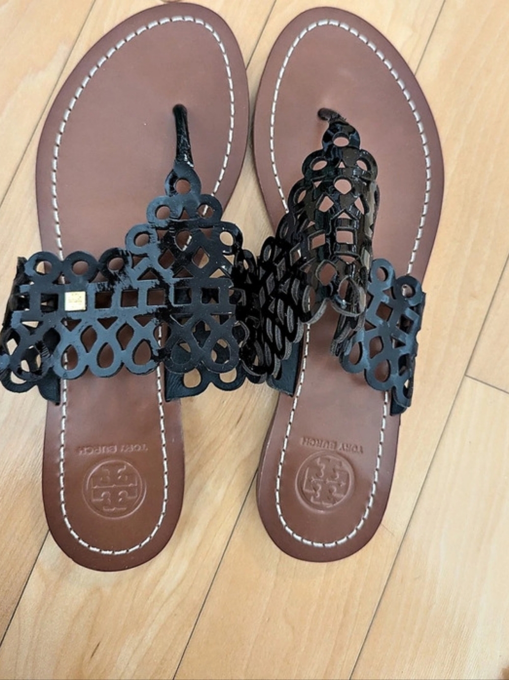 Tory Burch Davy Laser Cut Sandals
